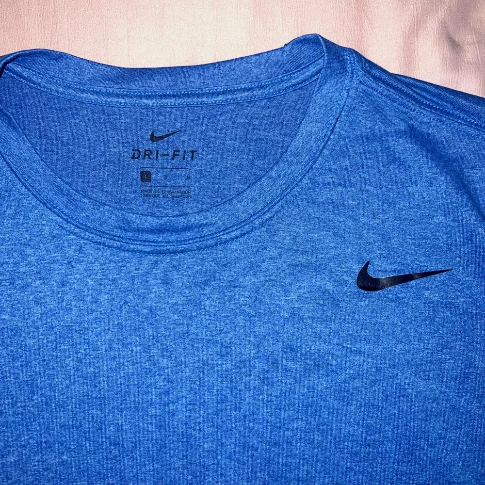 Nike Dri-FIT Athletic Shirt Heathered Blue Size L